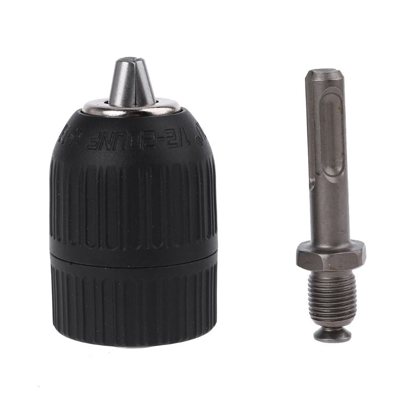 Keyless Electric Drill Chuck 2-13mm To 1/2 In 20UNF Thread With SDS Plus Adapter 