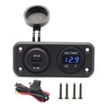 thumbnail image 2 of Cargador de coche Puerto USB dual Adaptador de carga de teléfono Fuente de alimentación Piezas de modificación Likrtyny Accesorios para autos y motos, 2 of 9