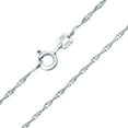 thumbnail image 2 of Bling Jewelry Womens Thin 1.5MM Singapore Rope Chain Necklace Italy 16-20", 2 of 6