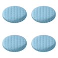 thumbnail image 2 of 4 Pcs Round Stool Covers, 16 inch Chenille Farbic Seat Cover, Elastic Quilted Chair Cushion Slipcovers, Stretch Washable Round Seat Protector, Removable Bar Stool Cover, Indoor Furniture Seat Sleeve, 2 of 4