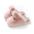 thumbnail image 2 of Zapatillas de algodón de conejo de Jade para mujer, pantuflas de algodón con sensación de gato de dibujos animados para invierno, para uso doméstico, para padres e hijos, 2 of 5