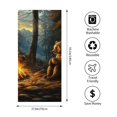 thumbnail image 4 of ZFLMY Bear Forest Campfire Beach Towel for Women, Ultra-Soft Microfiber, Bathroom, Beach, Yoga, Camping, Hiking, 100% Polyester Material 55.1x27.6in, 4 of 7