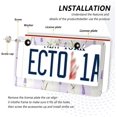 thumbnail image 5 of Coolnut Lavender License Plate Frames 2 Pack, Waterproof Aluminum Alloy Car Tag Holder 2 Holes License Plate Covers with Screw Caps Auto Accessories, 5 of 7