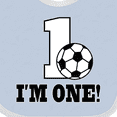 thumbnail image 4 of Inktastic First Birthday Soccer 1 Year Old Boys or Girls Baby Bib, 4 of 4