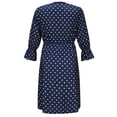 thumbnail image 4 of RXMEKW Robe de Maternité à Manches Trois-Quarts pour Femmes, Couche de Base à Col en V, Élastique, Bleu Marine, 4 of 9