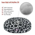 thumbnail image 2 of Majestic Pet Fusion Round Dog Bed Cotton Twill Removable Cover Black Large 42 x 42 x 5, 2 of 5
