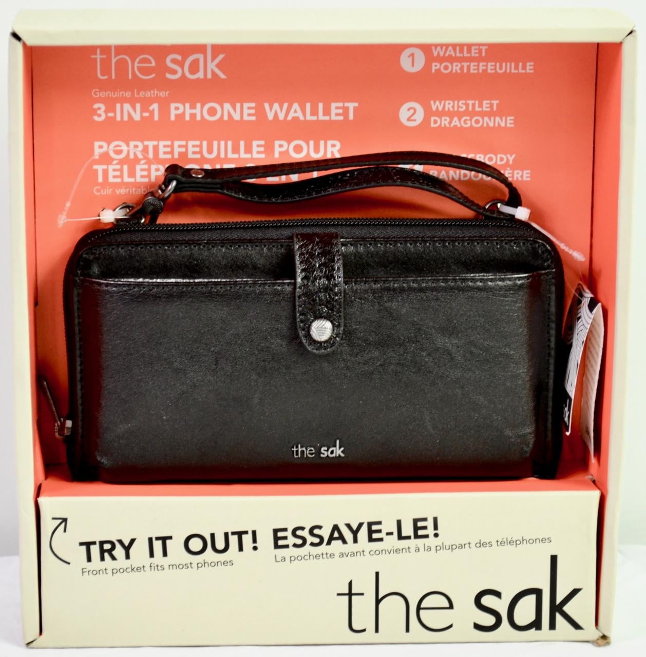 the sak 3 in 1 leather phone wallet
