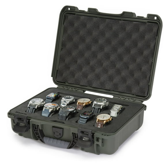 Nanuk 910 Waterproof Watch Case with Foam Insert, Olive