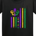 thumbnail image 4 of Inktastic Mardi Gras Flag Youth T-Shirt, 4 of 5