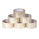 thumbnail image 1 of Cinta de embalaje 6 rollos Cinta de embalaje de cartón estándar 60 m de largo 48 mm de ancho Material de embalaje transparente para paquetes y cartón, 1 of 5