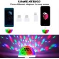 thumbnail image 3 of USB Disco Ball Light Sound Activated LED Atmosphere Party Light Mini Portable for Smart Phones, 4W (4 Pack), 3 of 5