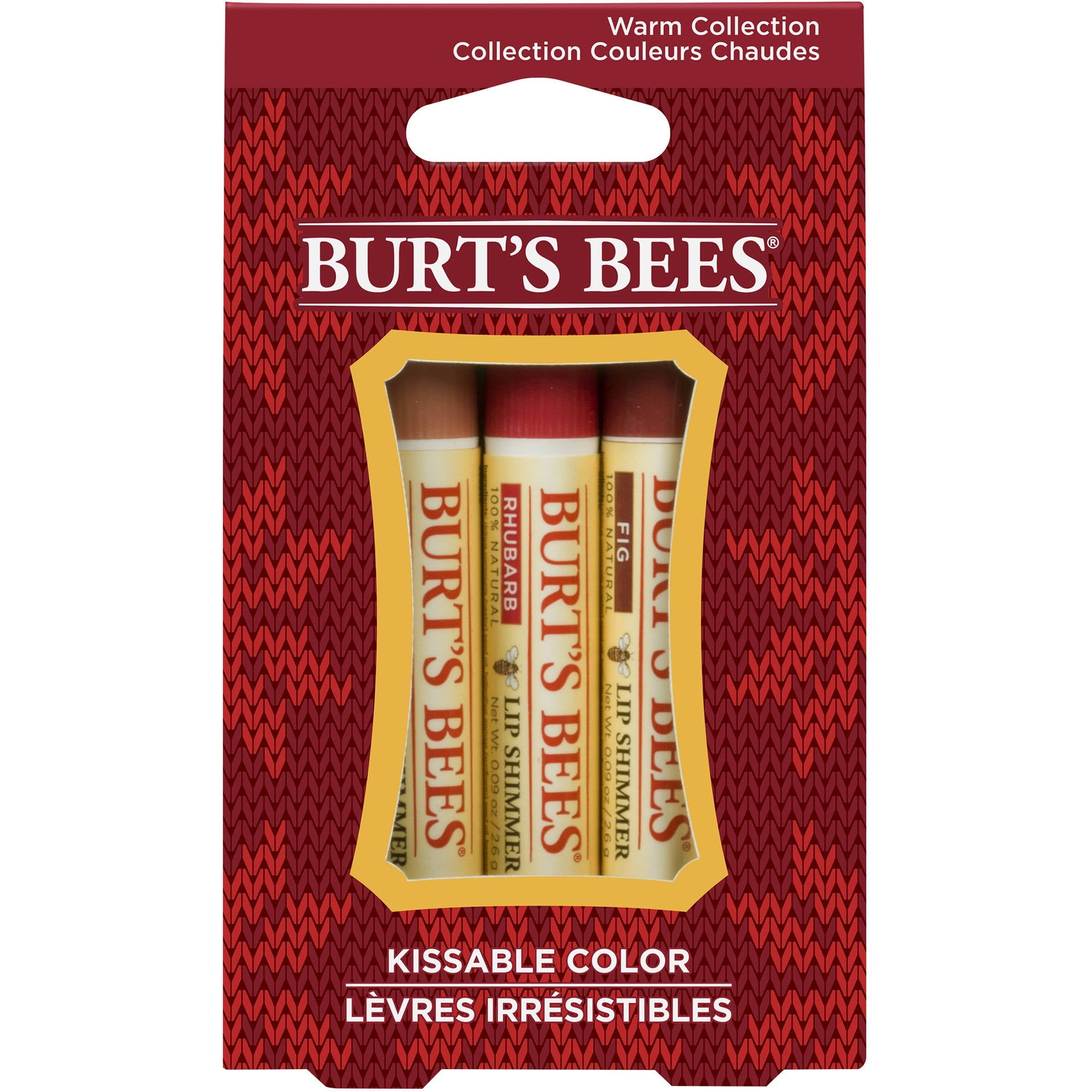 Burt's Bees Kissable Color Warm Collection Lip Shimmers, 3 pk Walmart