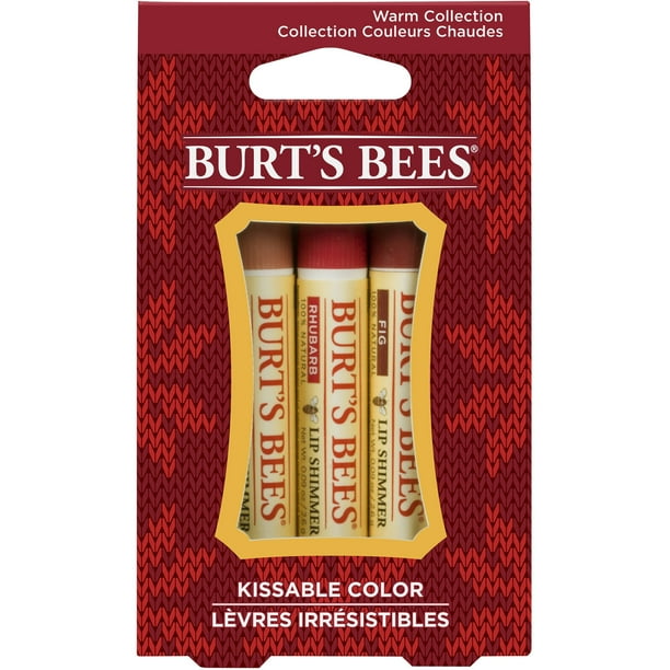 Burt's Bees Kissable Color Warm Collection Lip Shimmers, 3 pk Walmart