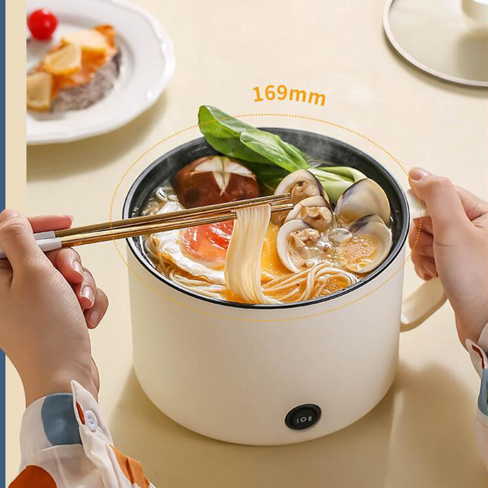 Electric rice cooker, small electric pot multifunctional household small soaking, cooking pot for dormitory, apartment 600W