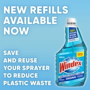 Windex Glass, Window, and Mirror Cleaner, Original Blue, Spray Bottle, 23 fl oz