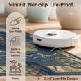 thumbnail image 6 of Design&I 9'x12' Washable Area Rug Snag-Free Ocean Nautical Vintage Wave Map With Anchor Accents Sea Turtle Refined for Dining Room, Basement, Large Office, 6 of 7