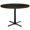 thumbnail image 4 of KFI Studios Urban Loft 3' Round Dining Table, Barnwood, Black X Base, 4 of 4