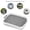 White, variant on Small Animal Litter Box with Removable Grated Tray, Portable Pet Potty Trainer for Rabbits, Guinea Pigs, Ferrets, and Chinchillas, Easy to Clean Plastic Toilet Bedding Tray