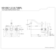 thumbnail image 2 of Kingston Brass KS1280BPL Bel-Air Double-Handle Wall-Mount Kitchen Faucet, Matte Black, 2 of 5