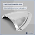 thumbnail image 4 of Five Oceans 316 Stainless Steel Clamshell Vent Cover, Wire Cable Cover Opening 1-Inch H x 2-1/2-Inch W, Base 3-11/16-Inch L x 3-7/16-Inch W - 2-Pack - FO4010-M2, 4 of 9