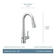thumbnail image 7 of Moen 7864EWBLS Sleek Motionsense Wave Sensor Touchless One-Handle High Arc Pulldown Modern Kitchen Faucet Featuring Power Clean, Black Stainless, 7 of 7