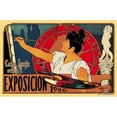 thumbnail image 2 of Unknown 18x13 Gold Ornate Wood Framed with Double Matting Museum Art Print Titled - Centro de las Bellas Artes Exposicion 1900, 1900, 2 of 4