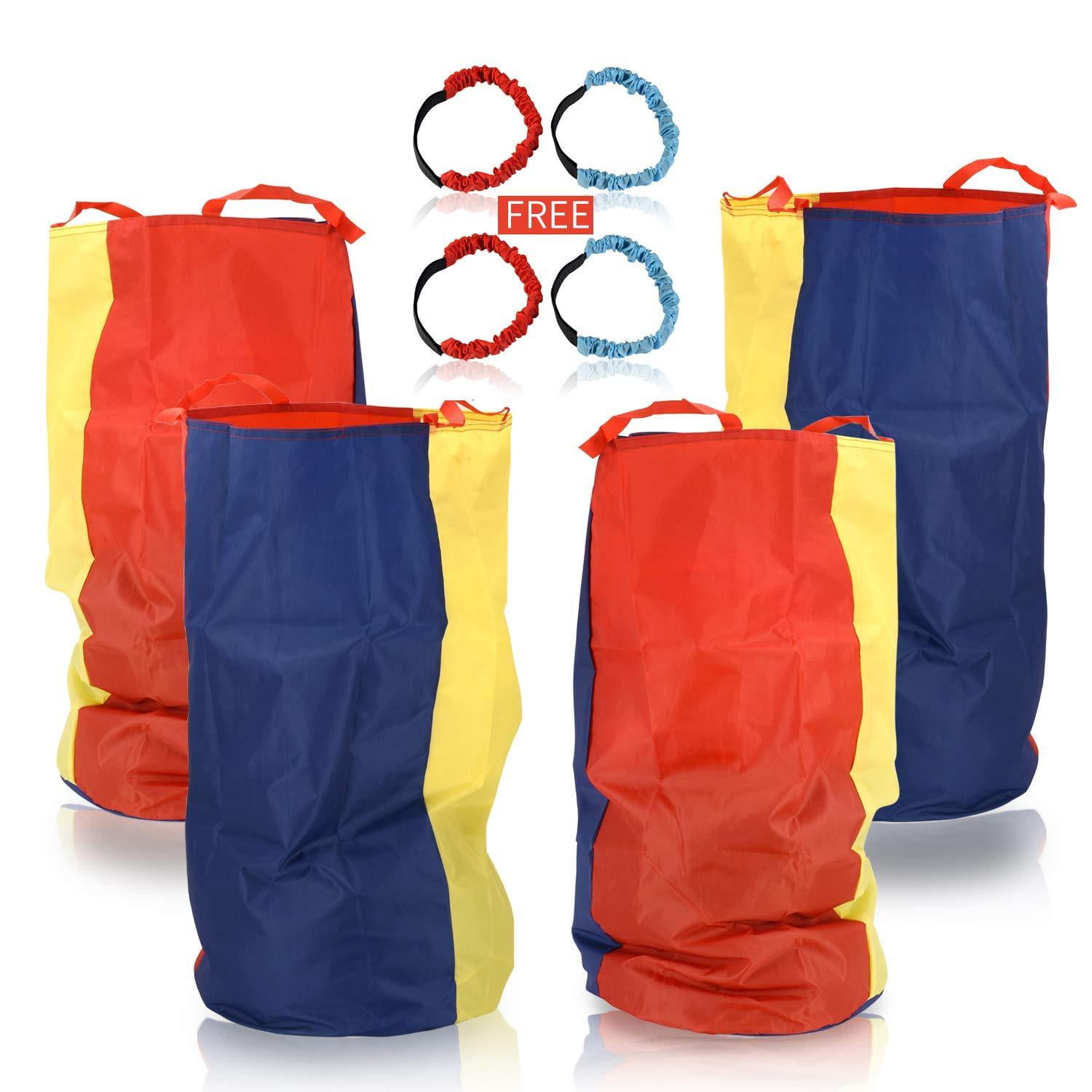 Sumapner Potato Sack Race Bags 34" Hx20 W(Pack of 4) with ThreeLegged