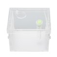 thumbnail image 2 of Reptile  Enclosure , Moisturizing Reptile Feeding Box Ventilated Acrylic Mini  For Mantis For Small Reptiles For Cricket S,L, 2 of 8
