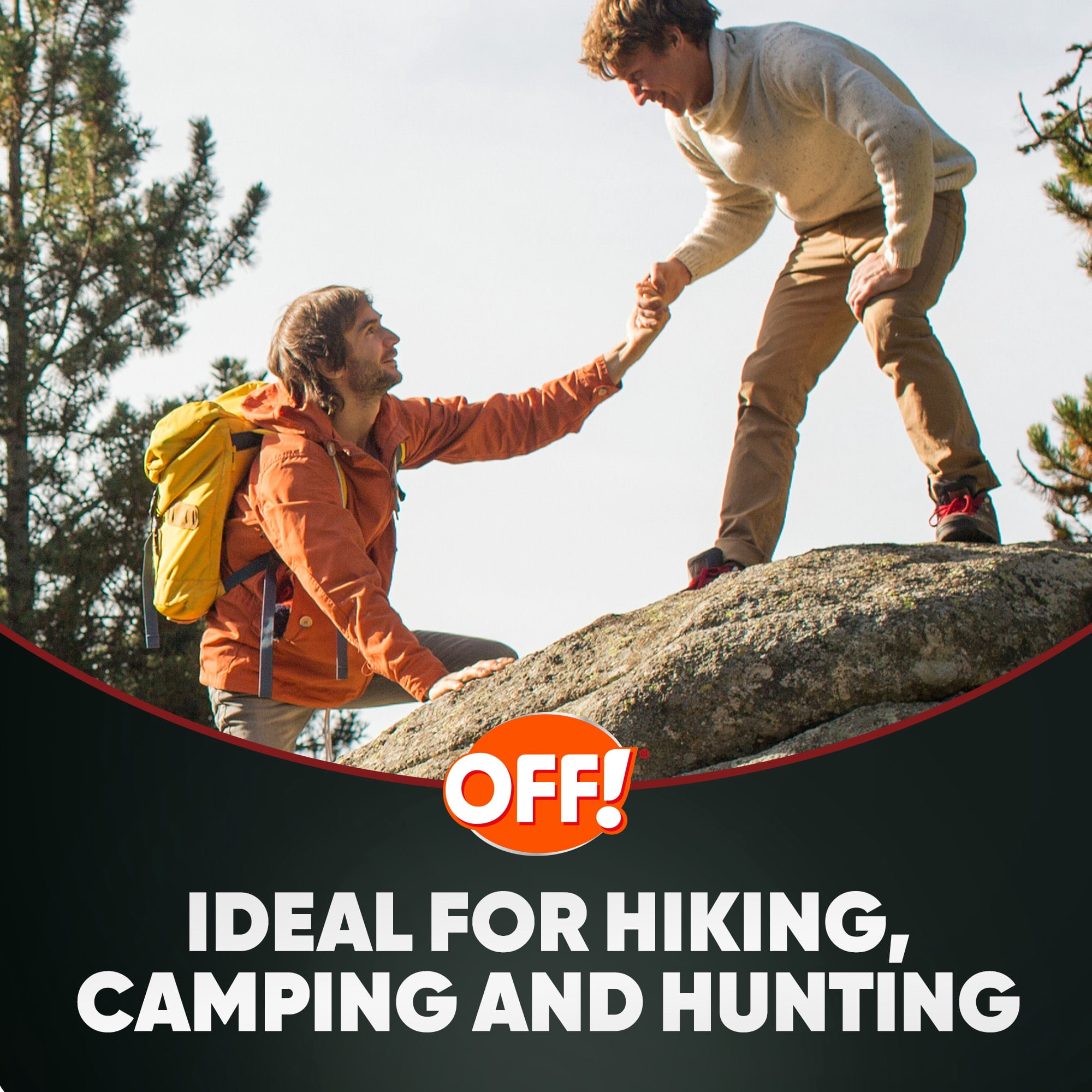 OFF! Sportsmen Long Lasting Protection Ticks 25% Deet Insect Repellent IV Aerosol, 6 oz
