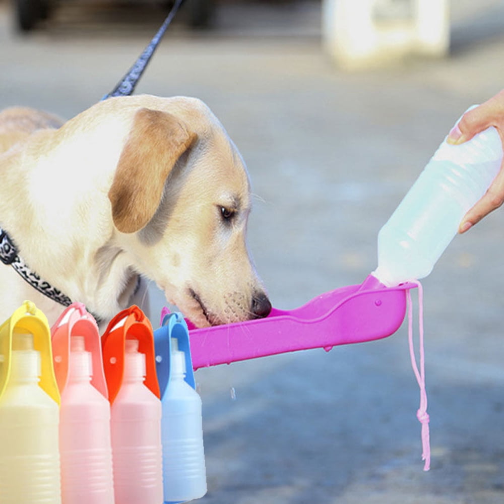 Mioliknya 250/500 ml Random Color Pet Water Bottle Portable Food Grade Plastic Feeding Tool