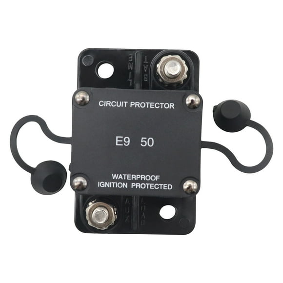 Amdohai 32V/50A Fuse Circuit Breaker Waterproof IP67 Automatical Reset for Car Audio Marine