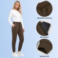 thumbnail image 3 of Women's Fleece Lined Jogger Sweatpants with Pockets Winter Thermal Athletic Lounge Pants for Women, 3 of 7