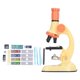 thumbnail image 1 of Microscope Toy Educational Biological Laboratory Tool Microscope Toy for Children Kids Yellow, 1 of 4