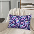 thumbnail image 5 of Rateoe crystal Skull mushroom Pattern Pillow Covers with Invisible Zipper(Pillows are not Included) Standard Pillowcases-16"x24", 5 of 6