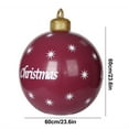 thumbnail image 2 of Fwttom 23.6 inch Large Inflatable Christmas Balls - Inflatable Christmas Decorations Outdoor Xmas Blow Ups Ornaments for Outside Holiday Yard Lawn Porch Decor, 2 of 4