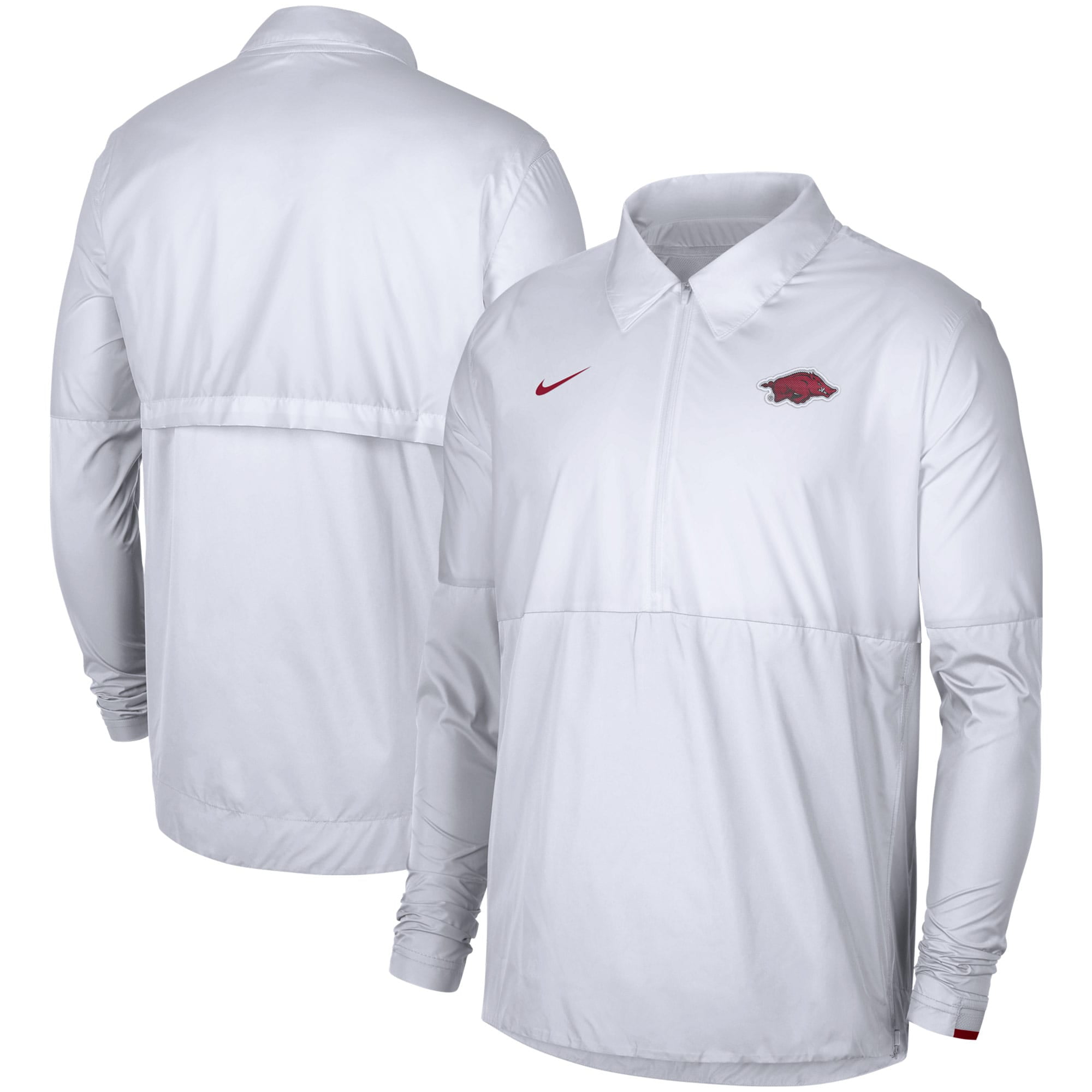 nike half zip white