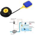 thumbnail image 2 of Interruptor de flotador, cable de 5 m/16,4 pies, controlador de nivel de agua, interruptor de flotador rectangular, sensor de control de nivel de agua, CA 220 V, 15 (8) A para tanque de agua, bom, 2 of 5