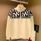 thumbnail image 3 of Suéter de punto con cremallera para hombre, jersey estético para hombre, cuello con cremallera gráfica, primavera y otoño, informal, corte holgado, clásico XV, 3 of 5