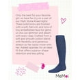 thumbnail image 7 of MeMoi  Multi Stone Knee-High Socks - Girls - Female, 6, Denim, 7 of 7