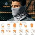 thumbnail image 6 of ARMORAY Neck Gaiter Face Cover Reusable & Washable UV Protection Bandana Men Women Outdoor Sun Dust Shield Black Grey 4-Pack, 6 of 8