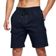 thumbnail image 2 of Sngxgn Mens Casual Performance Slim Fit Active Sports Walking Shorts(Blue,M), 2 of 6