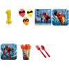 Incredibles Party Supplies Party Pack For 32 With Gold #1 Balloon