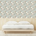 thumbnail image 3 of Ambesonne Leafy Design Peel & Stick Wallpaper for Home, Pop Art Look Leaves, 13"x72", Caramel Cadet Blue, 3 of 5