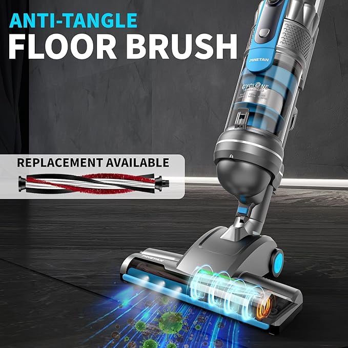 PINETAN PowerLift Lightweight Upright Vacuum Cleaner, Corded 600W