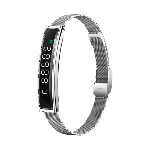 E EYAFA Fashion Bluetooth Smart Bracelet with Dual Strap Steel and Rubber support Diving for Men and Women