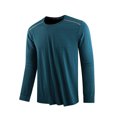 thumbnail image 3 of JXMVOJ Men's Solid Color Round Neck Long Sleeve Casual Sports Shirt, Nylon Spandex Blend, Lightweight Breathable Summer Fabric, Versatile for Outdoor, Running, Cycling, Gym Outfits, 3 of 9