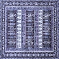 thumbnail image 1 of Ahgly Company Indoor Square Abstract Blue Modern Area Rugs, 7' Square, 1 of 4