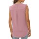 thumbnail image 4 of Txlixc, camisetas sin mangas de verano para mujer, sin mangas, lisas/flores/hojas, camisas de encaje con cuello en V, chaleco informal suelto para mujer Txlixc  Estilo de ocio, 4 of 5