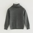 thumbnail image 3 of GYRATEDREAM Girl's Boy's Ribbed Turtleneck Cable Knitted Sweater Slim Fit Pullover Sweater for Toddler Kids 9M-4T, 3 of 14