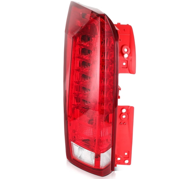 cciyu Taillight Assembly For Cadillac For SRX 2010-2016 Chrome Housing Red Lens Driver Side Taillamps